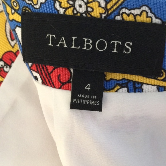 NWOT • TALBOTS Paisley Print Pencil Skirt - Picture 6 of 11